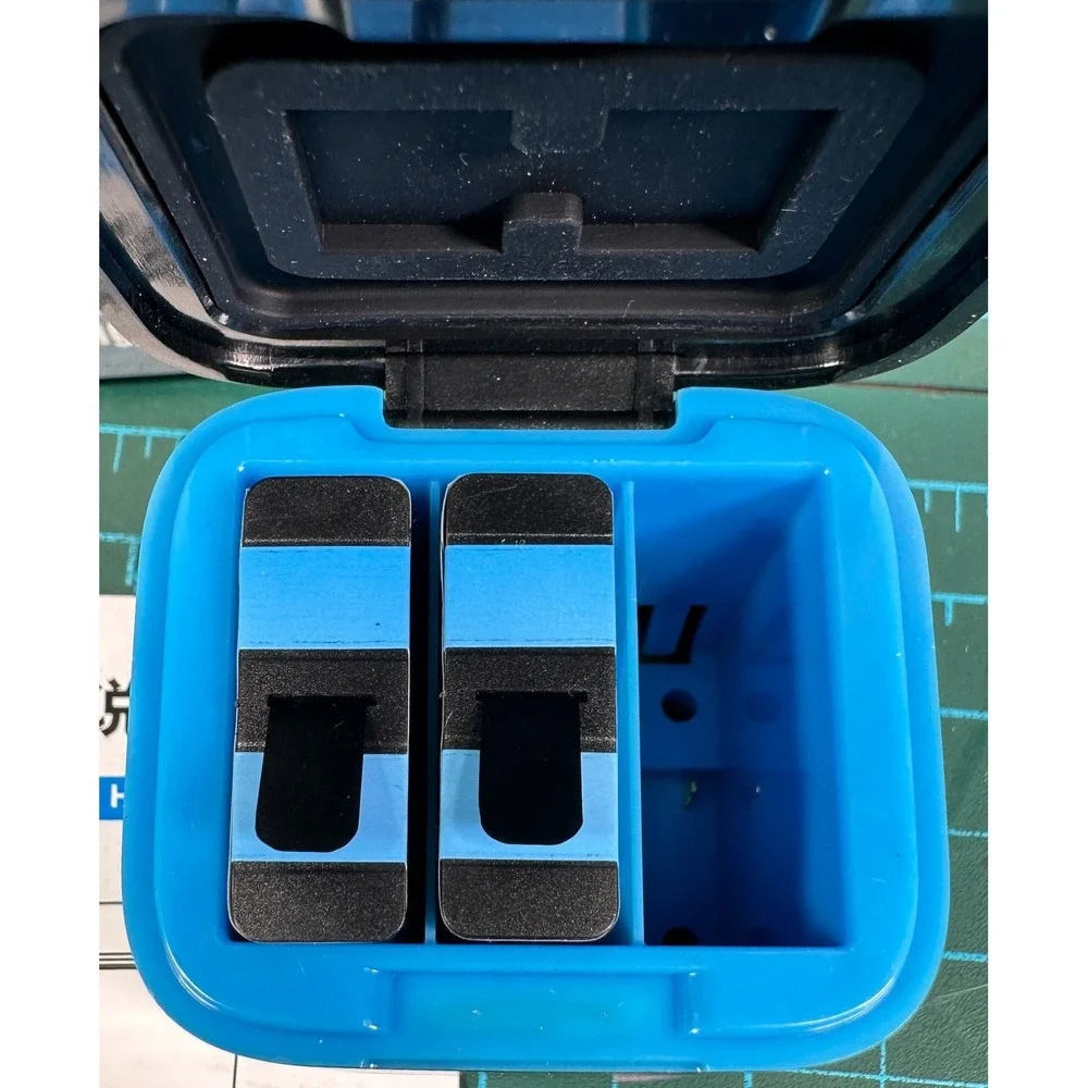 GoPro Hero 8 7 6 5 Triple Battery Charger Box Case Dock 2 Backup Batteries Kit